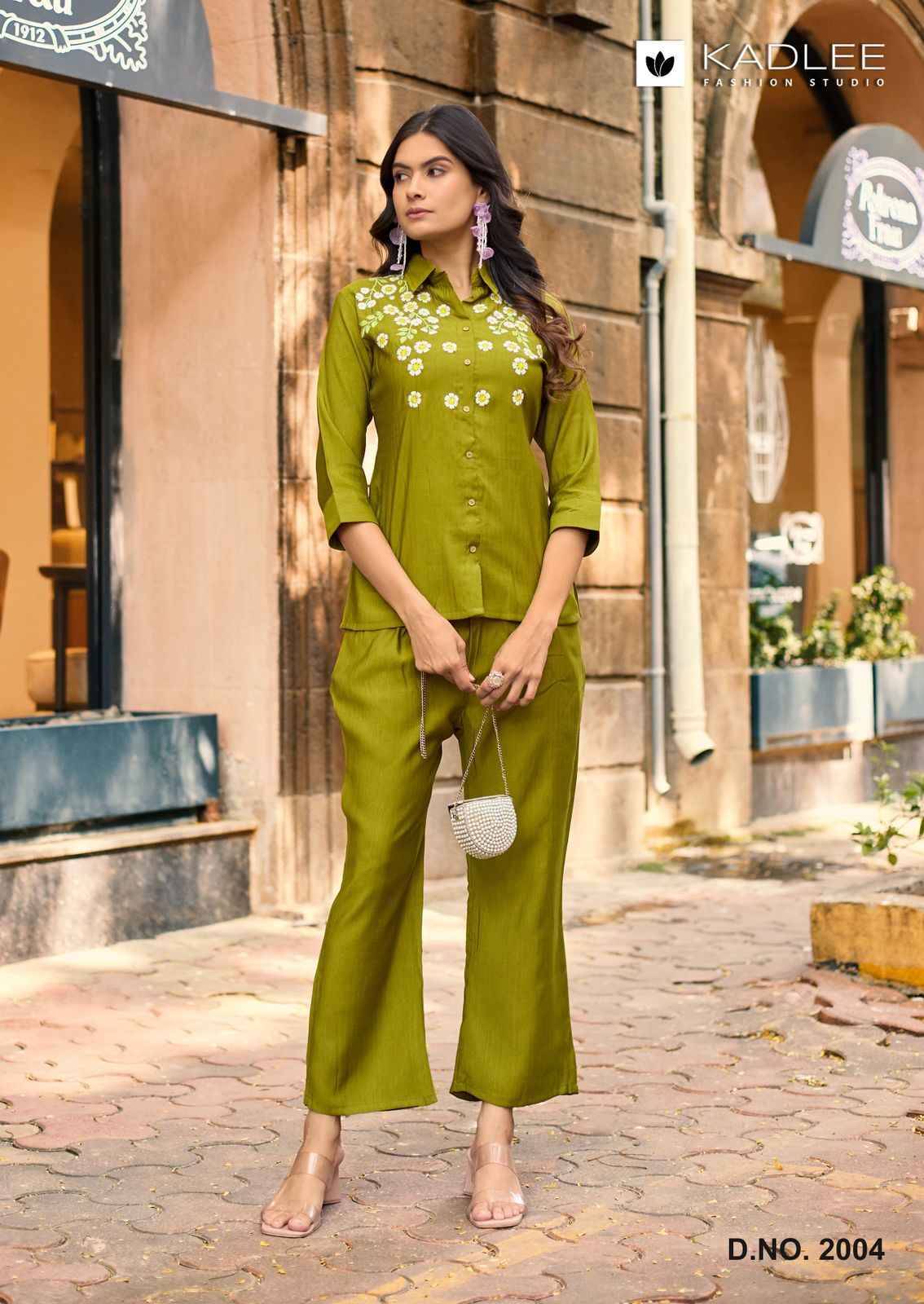 Martina By KADLEE 2001 to 2006 Series Designer Stylish Fancy Colorful Beautiful Party Wear & Ethnic Wear Collection Viscose Slub Print Tops With Bottom At Wholesale Price